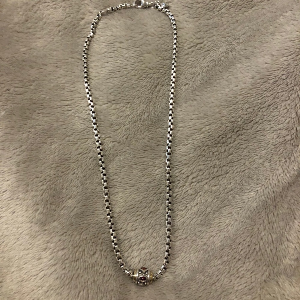 David Yurman Renaissance 925 & 18k Gold Necklace